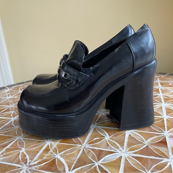 Shoes 9s Goth Schoolgirl Chunky Platform Loafers Poshmark